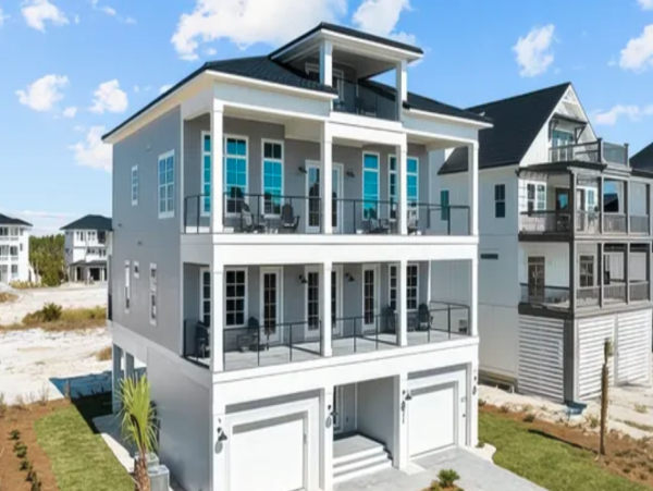 Luxurious Port St. Joe Beach Rental Six Bedroom Home with Pool & Beach Access